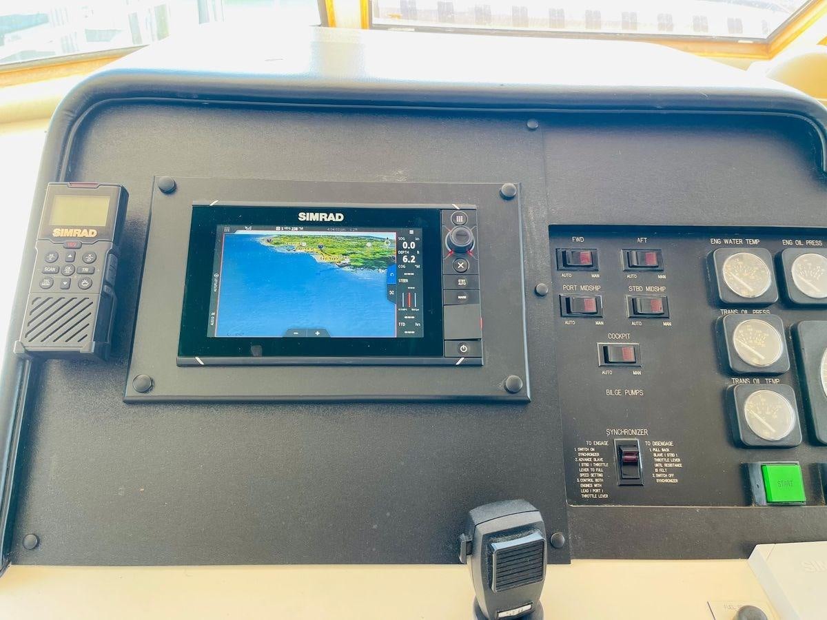 a machine with a screen aboard MARTINI MARTINI Yacht for Sale