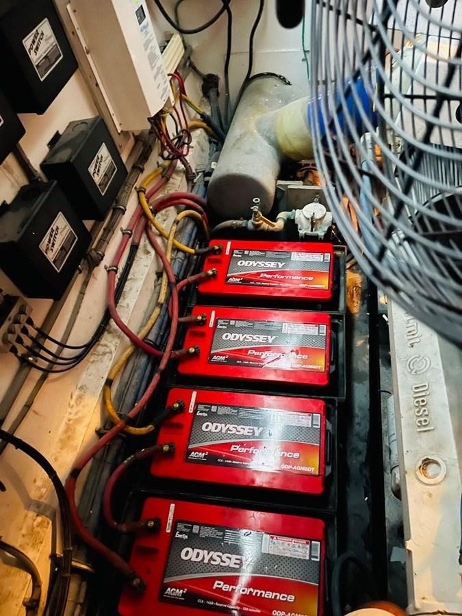 a machine with wires and cables aboard MARTINI MARTINI Yacht for Sale