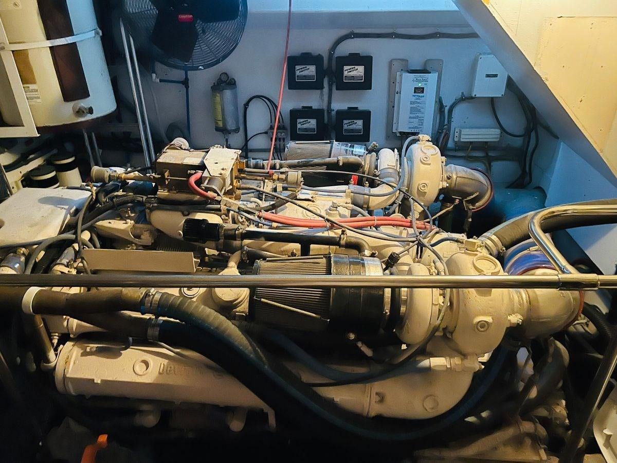 a machine with wires aboard MARTINI MARTINI Yacht for Sale