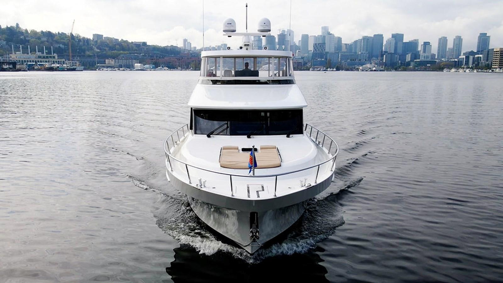 a boat on the water aboard FOREVER INTREPID Yacht for Sale