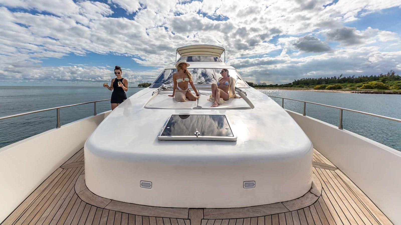 a group of people on a boat aboard SALT SHAKER Yacht for Sale