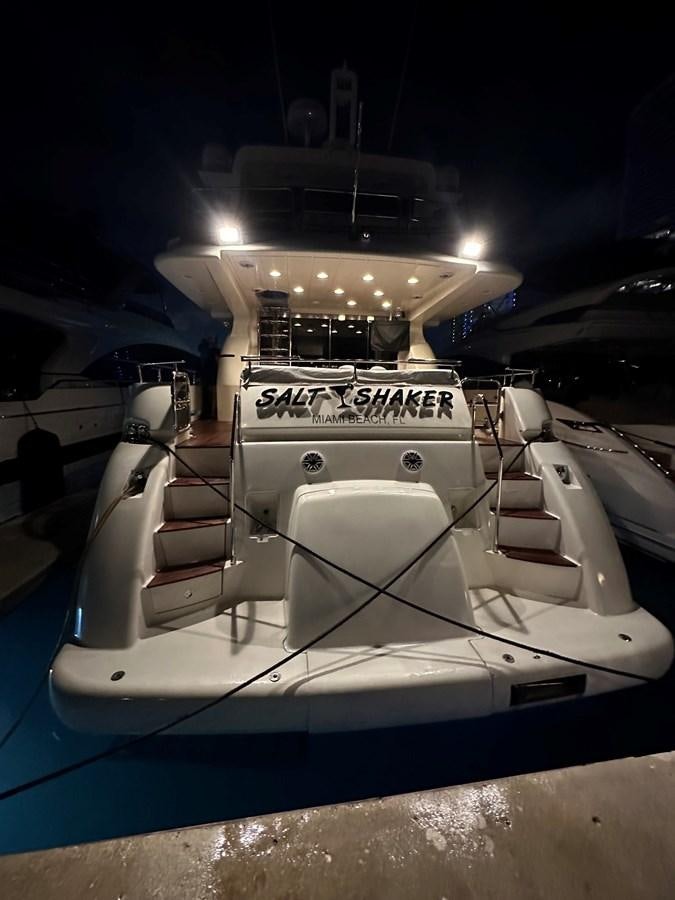a space ship in a dark room aboard SALT SHAKER Yacht for Sale