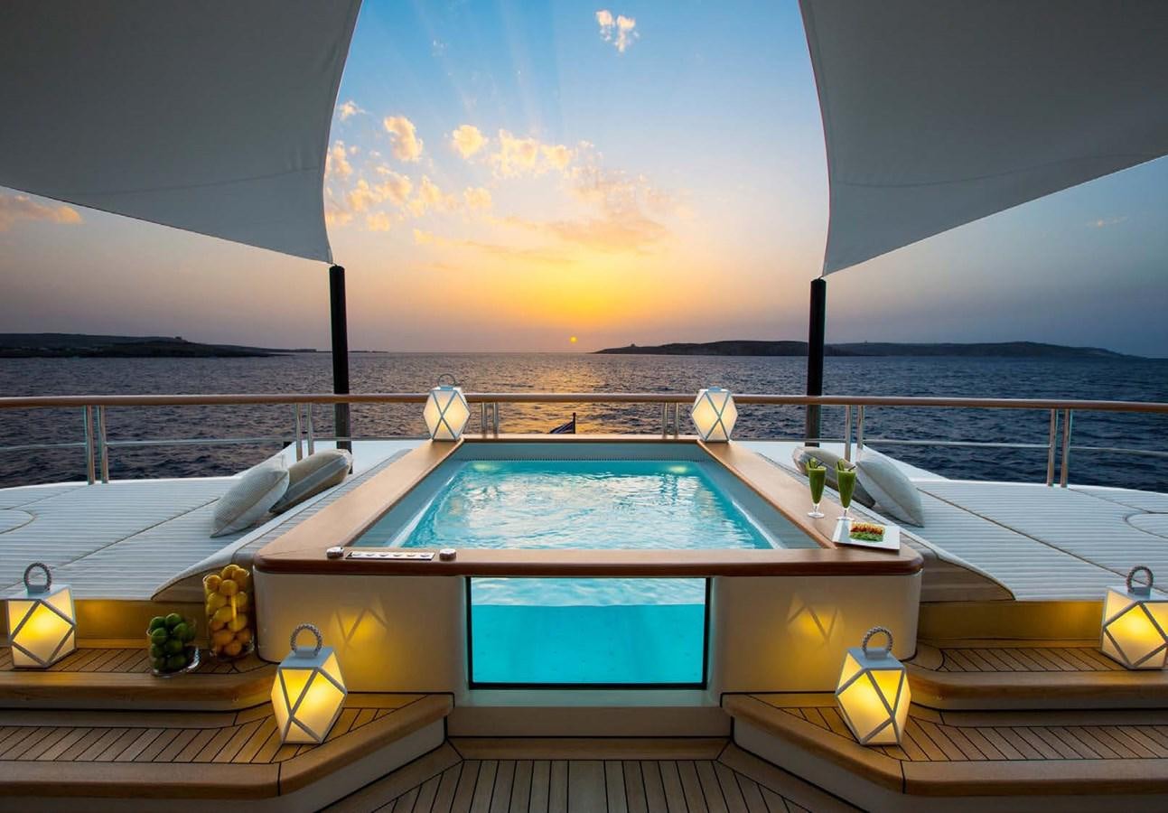 a boat on the water aboard POLAR STAR Yacht for Sale