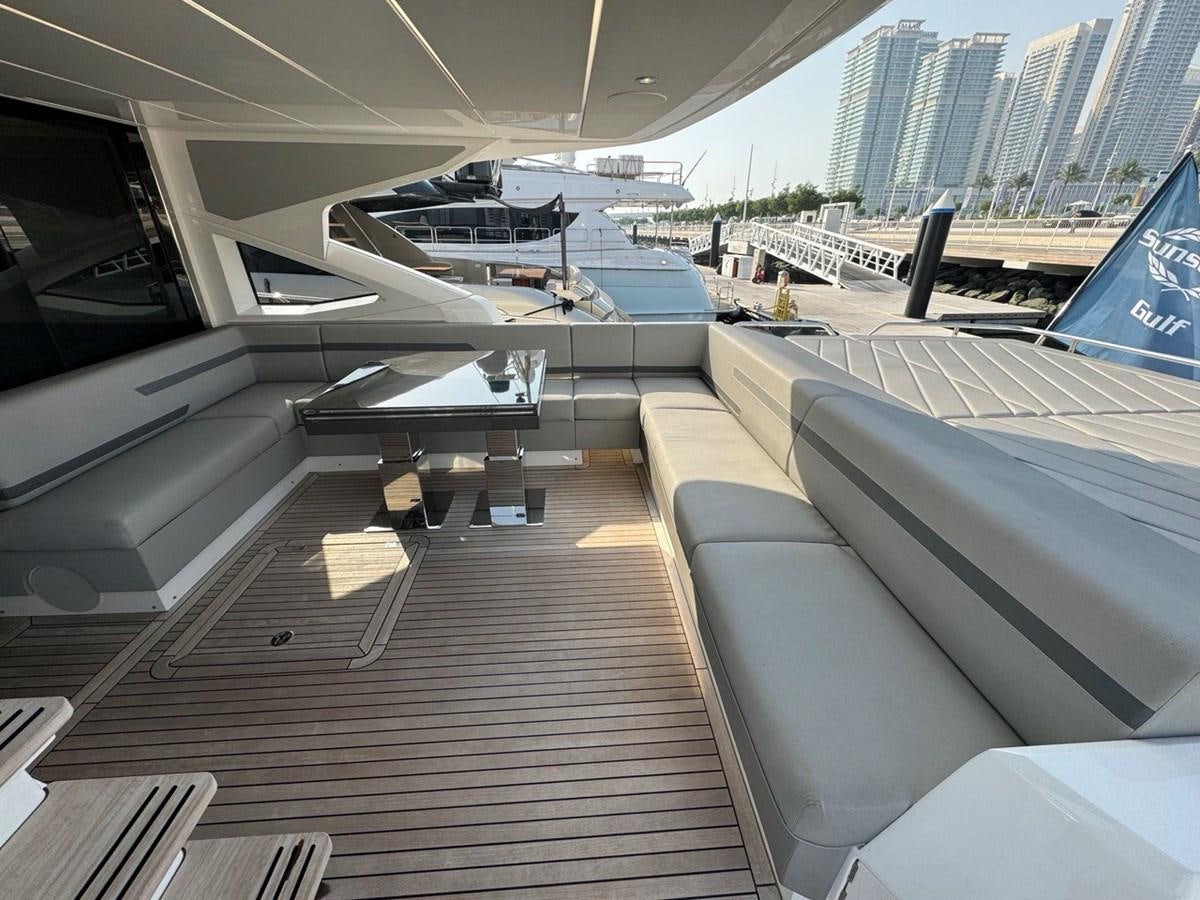 a view of the deck of a plane aboard 2023 SUNSEEKER 65 SPORT Yacht for Sale