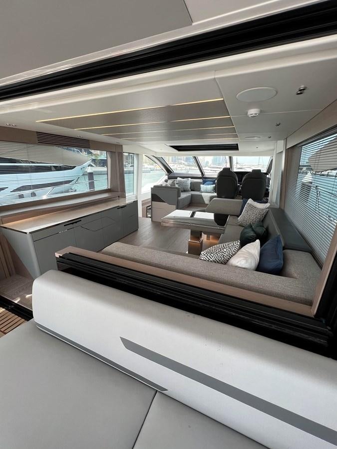 inside of a vehicle aboard 2023 SUNSEEKER 65 SPORT Yacht for Sale