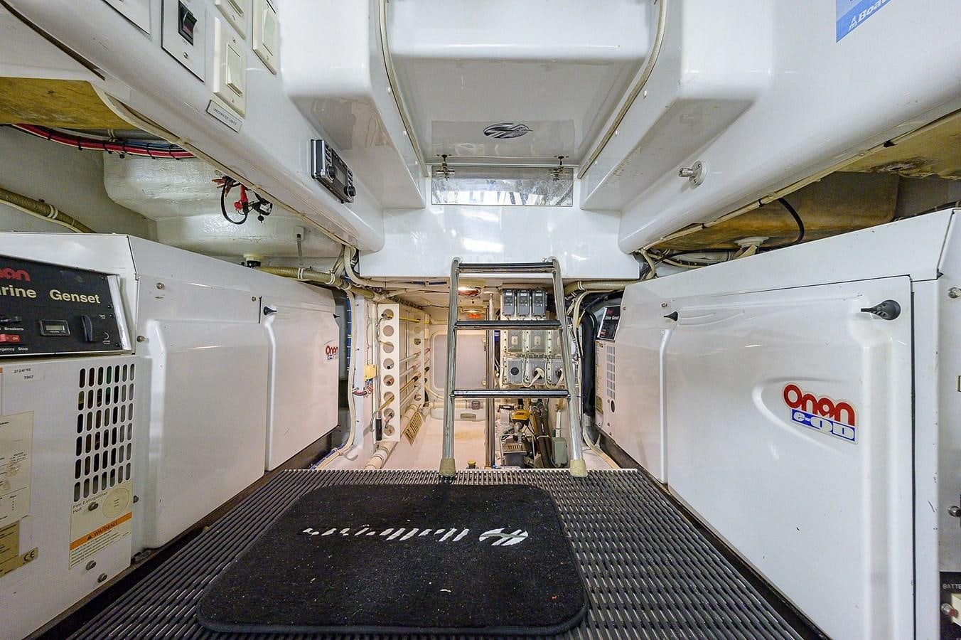 inside of a space ship aboard INSTIGATOR Yacht for Sale