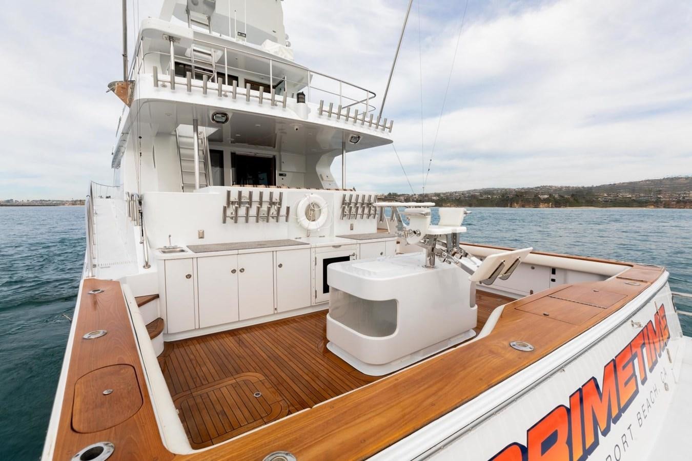 a boat on the water aboard PRIME TIME Yacht for Sale
