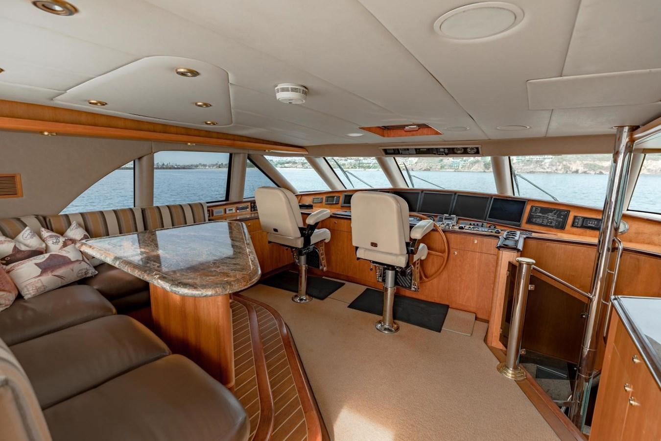 inside of a bus aboard PRIME TIME Yacht for Sale