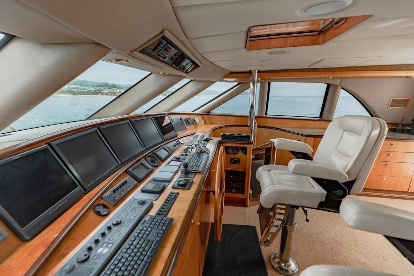 inside of a plane aboard PRIME TIME Yacht for Sale