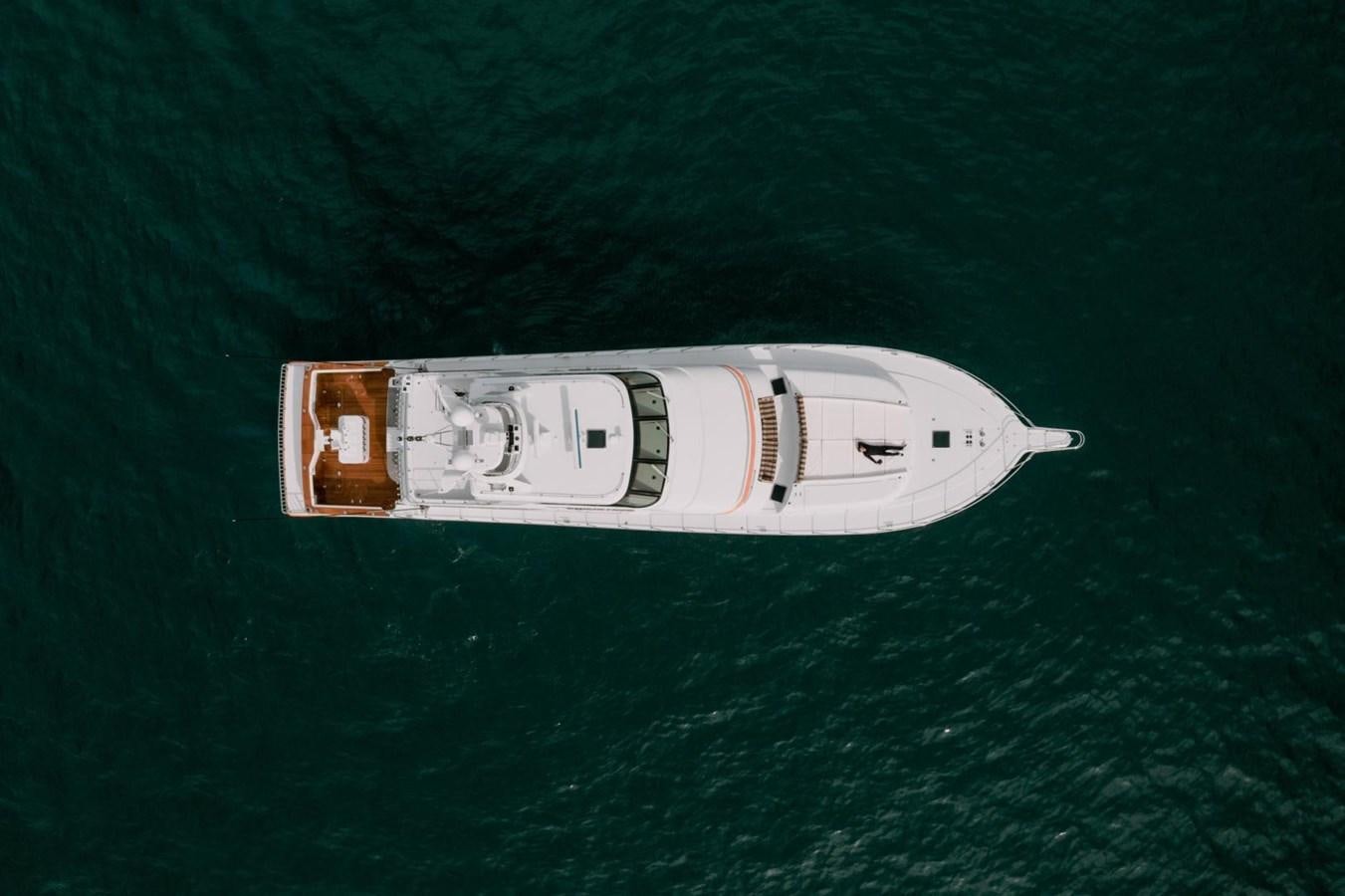 a white object with a number on it in the water aboard PRIME TIME Yacht for Sale