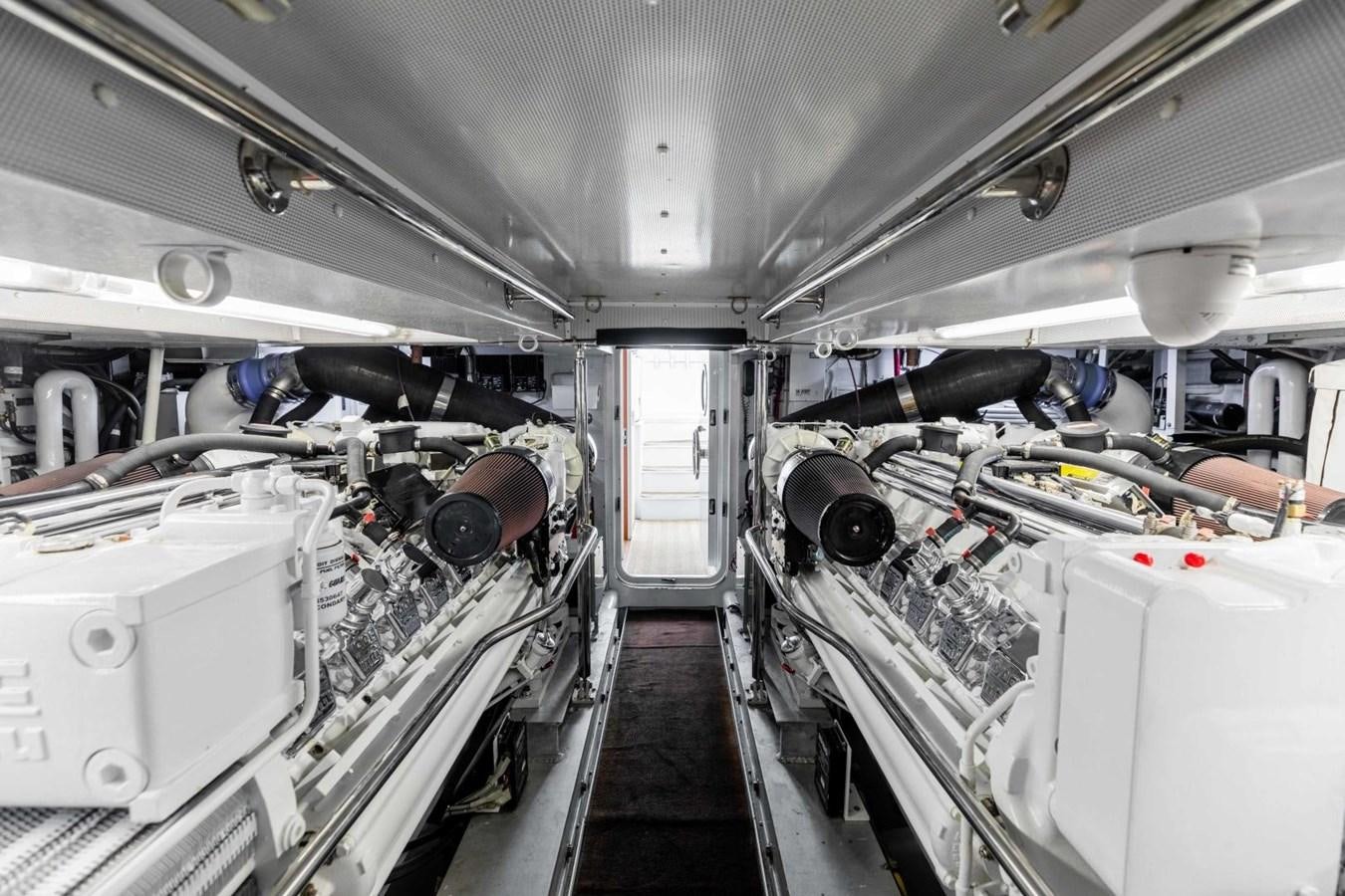 a large room with several machines aboard PRIME TIME Yacht for Sale