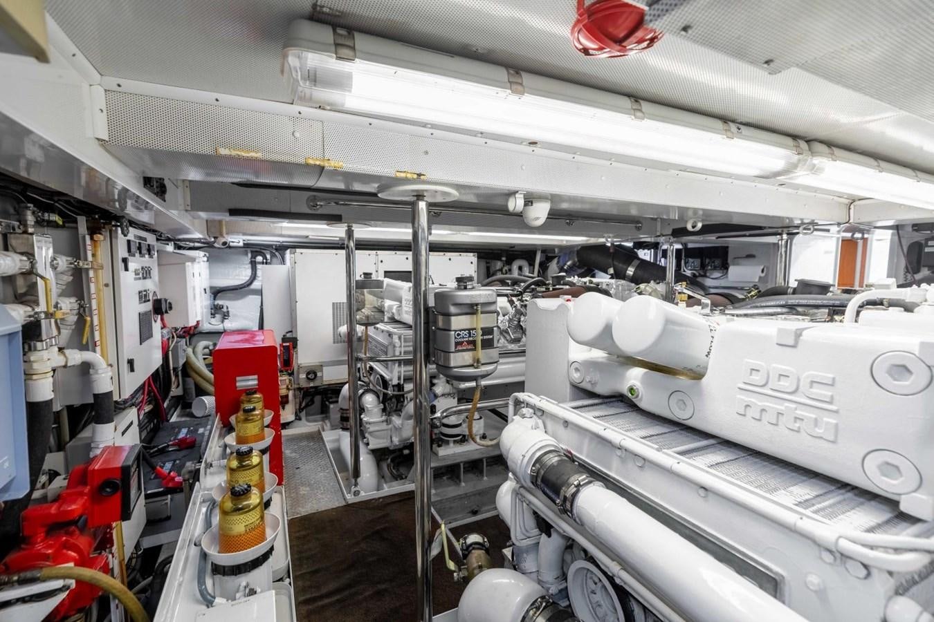 a room with machinery aboard PRIME TIME Yacht for Sale