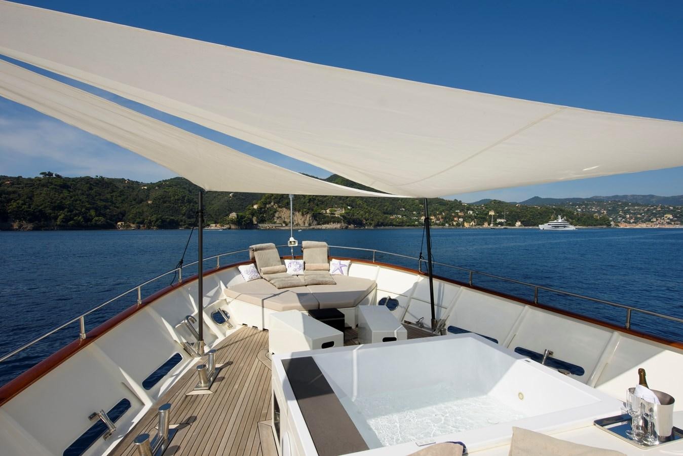 a boat on the water aboard DON CIRO Yacht for Sale