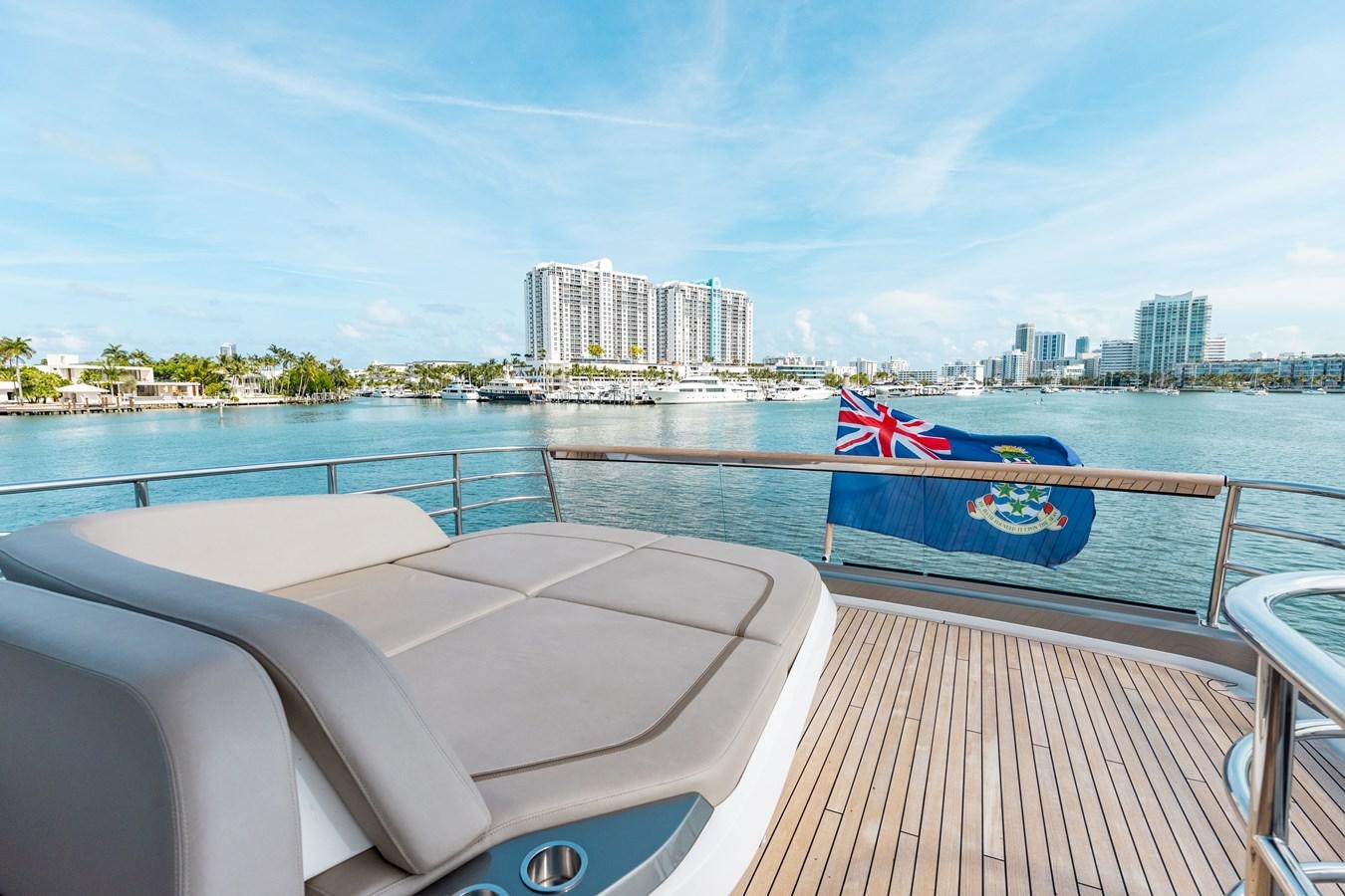 a boat on a body of water aboard DROPLET Yacht for Sale