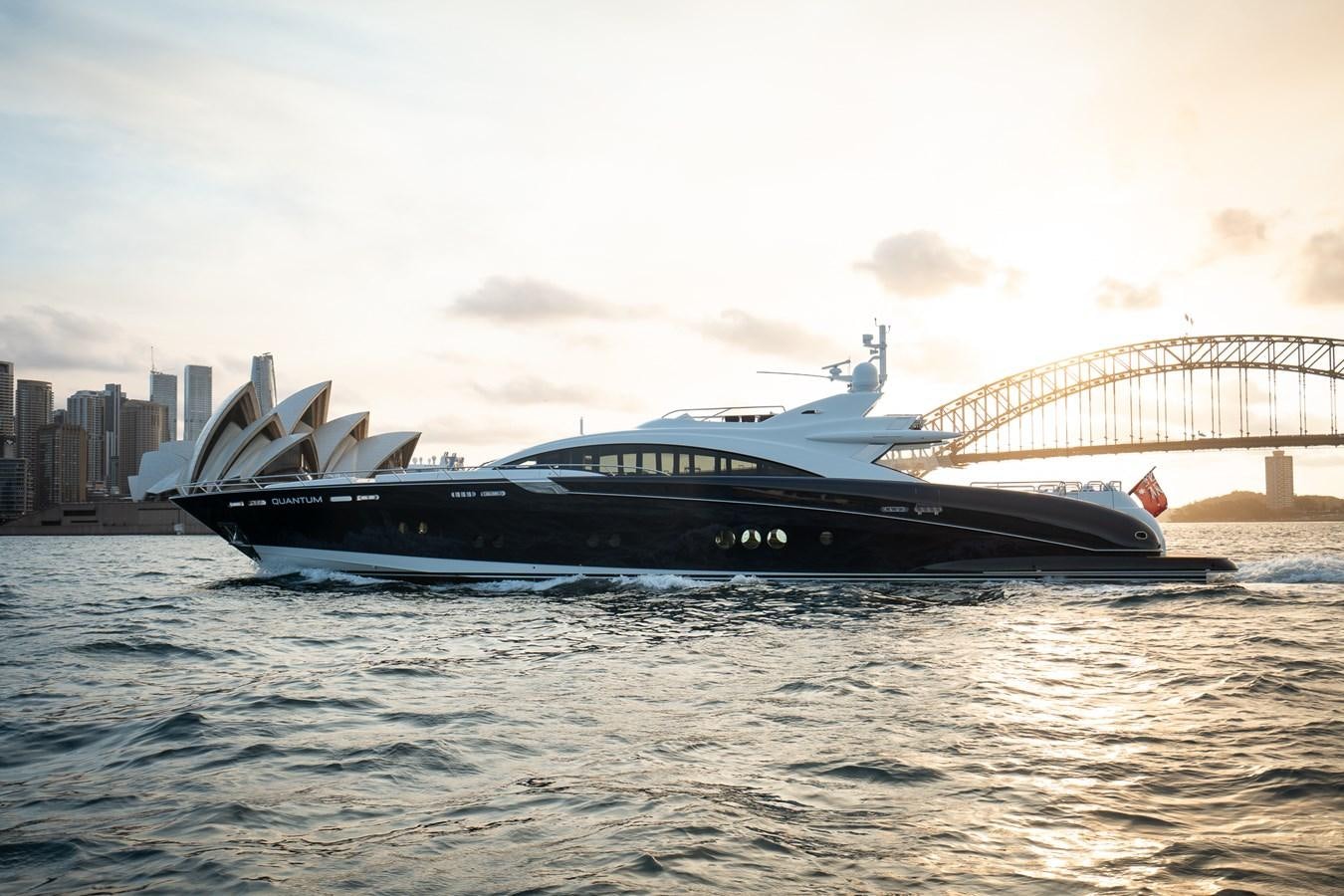 a boat in the water aboard QUANTUM Yacht for Sale