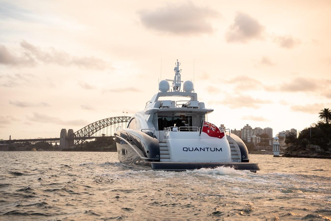 a boat on the water aboard QUANTUM Yacht for Sale