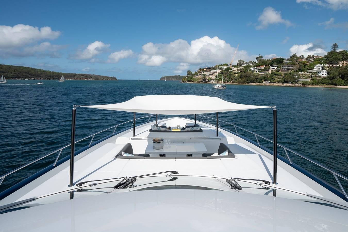 a boat on the water aboard QUANTUM Yacht for Sale