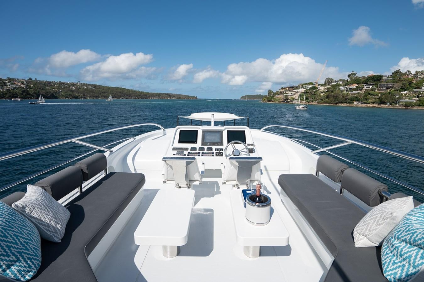 a boat on the water aboard QUANTUM Yacht for Sale
