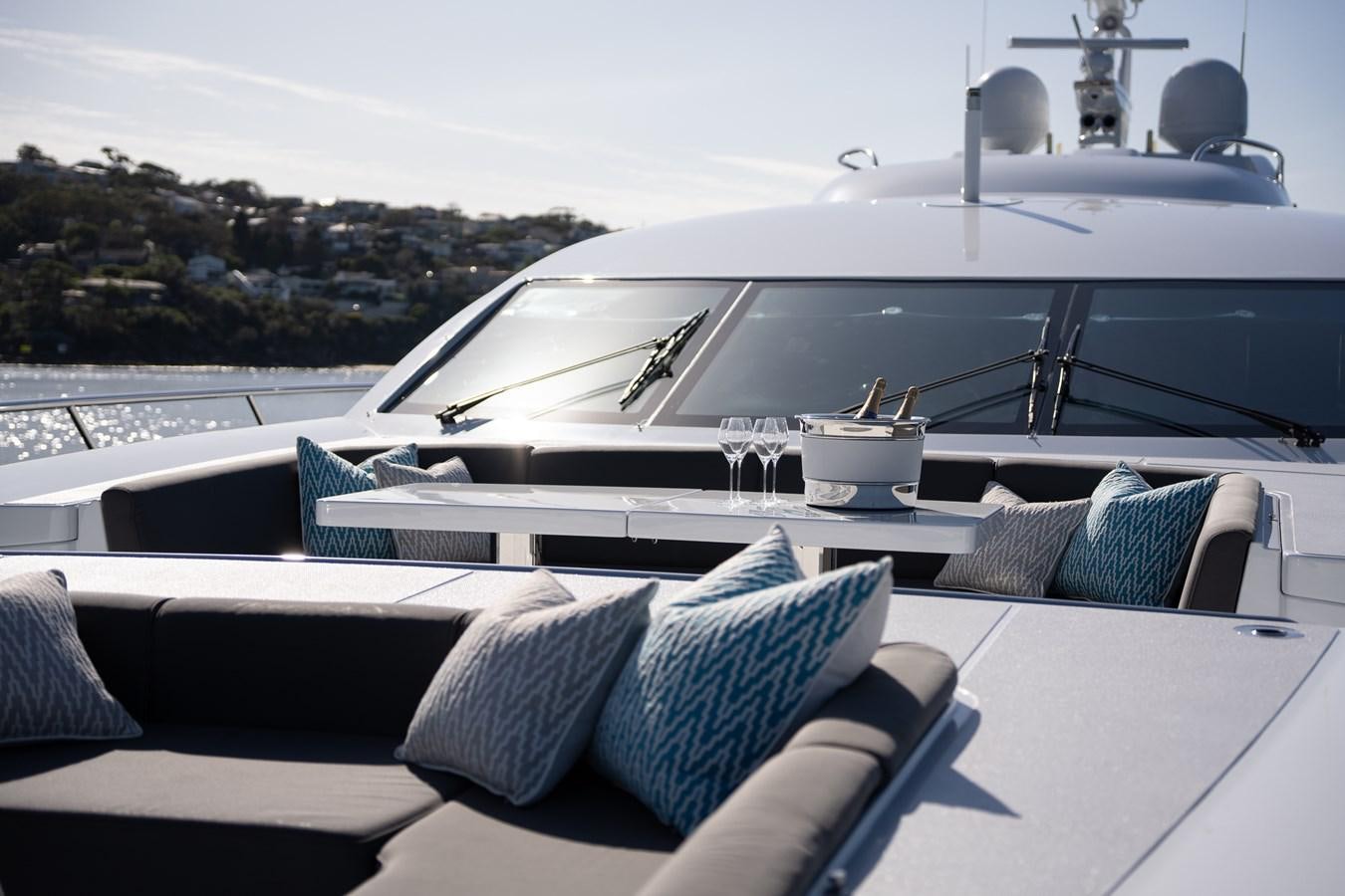 a yacht on the water aboard QUANTUM Yacht for Sale