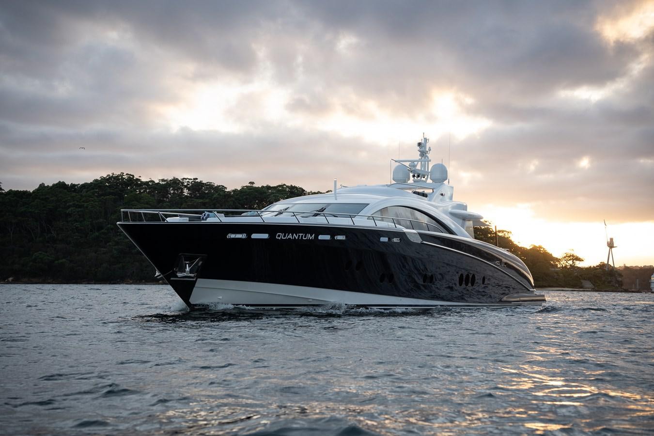 a boat on the water aboard QUANTUM Yacht for Sale