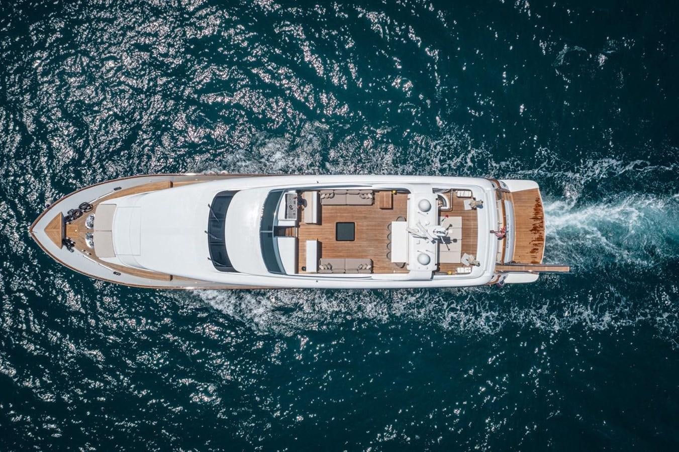 a space ship in space aboard CANADOS FLYBRIDGE FAST Yacht for Sale