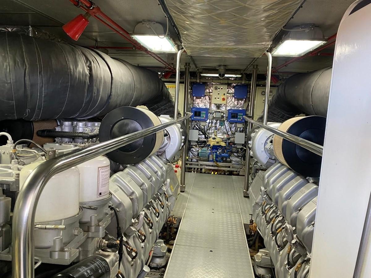 inside of a vehicle aboard CANADOS FLYBRIDGE FAST Yacht for Sale