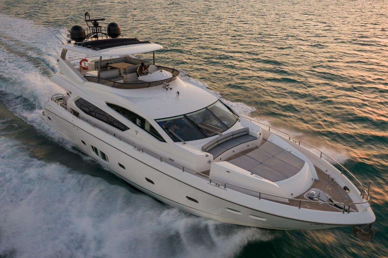 a boat on the water aboard SUNSEEKER 88  Yacht for Sale