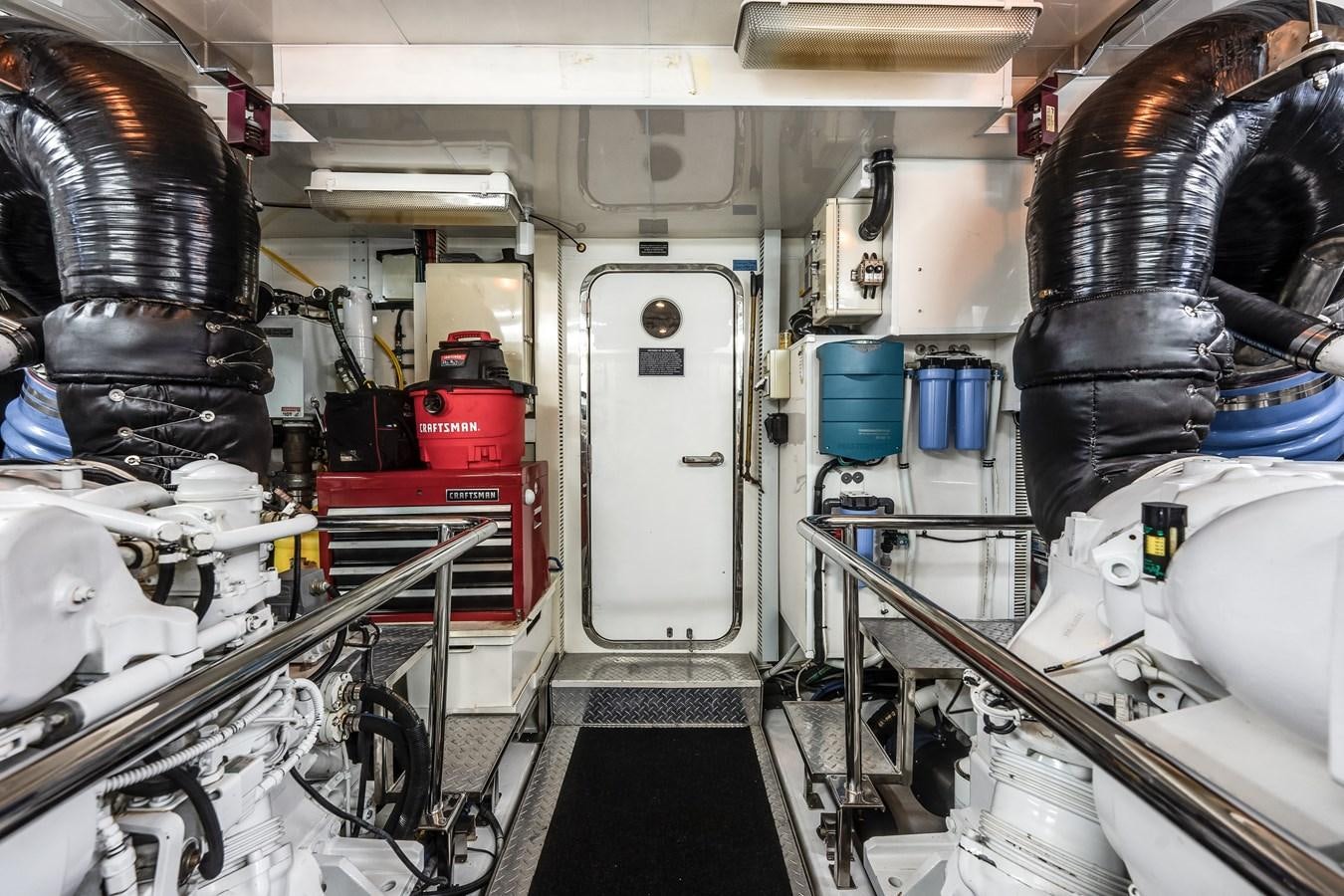 a room with a lot of equipment aboard UNCORKED Yacht for Sale