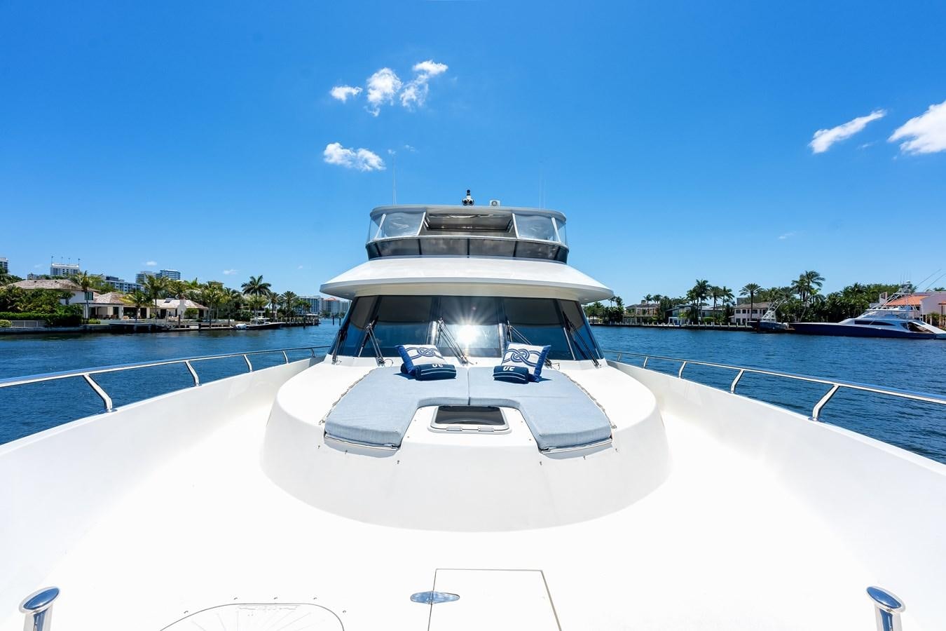 a boat on a body of water aboard UNCORKED Yacht for Sale