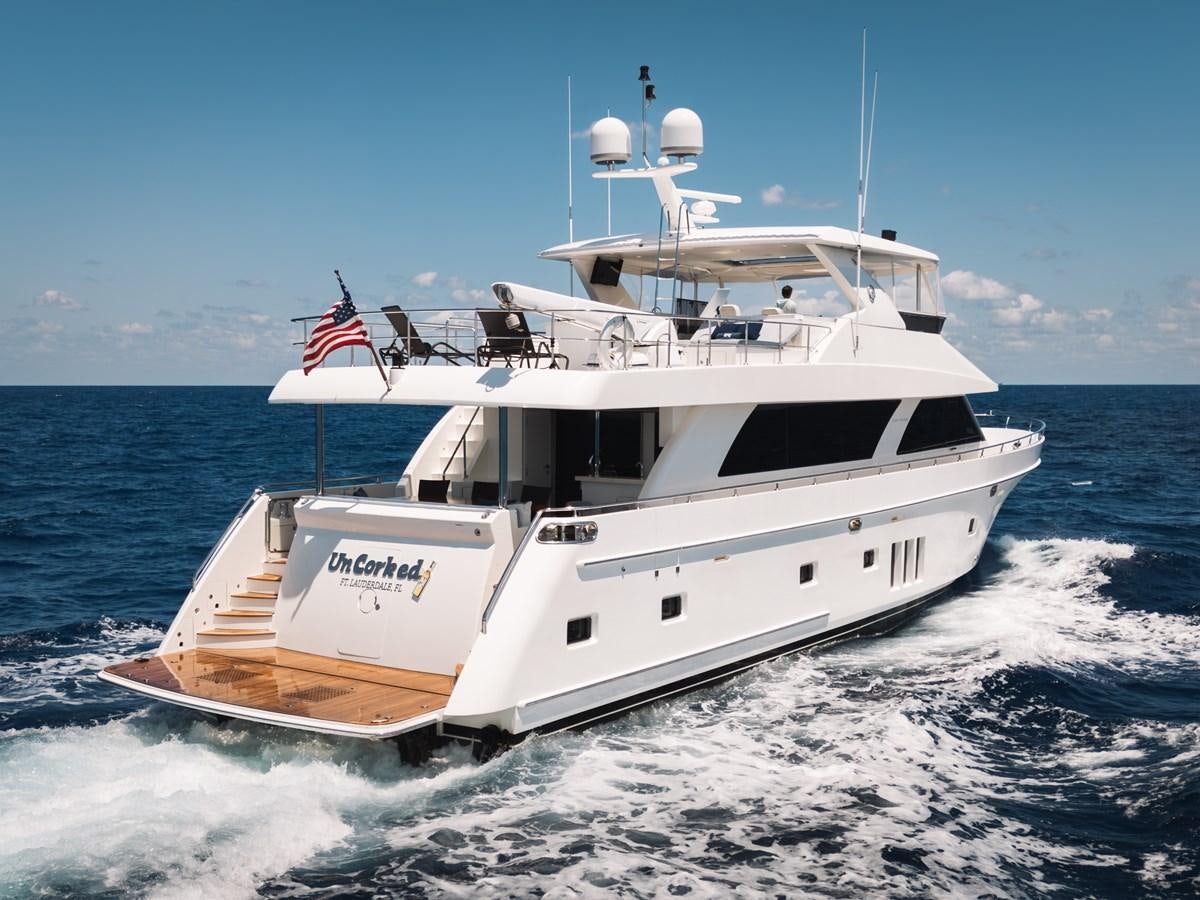 a boat on the water aboard UNCORKED Yacht for Sale