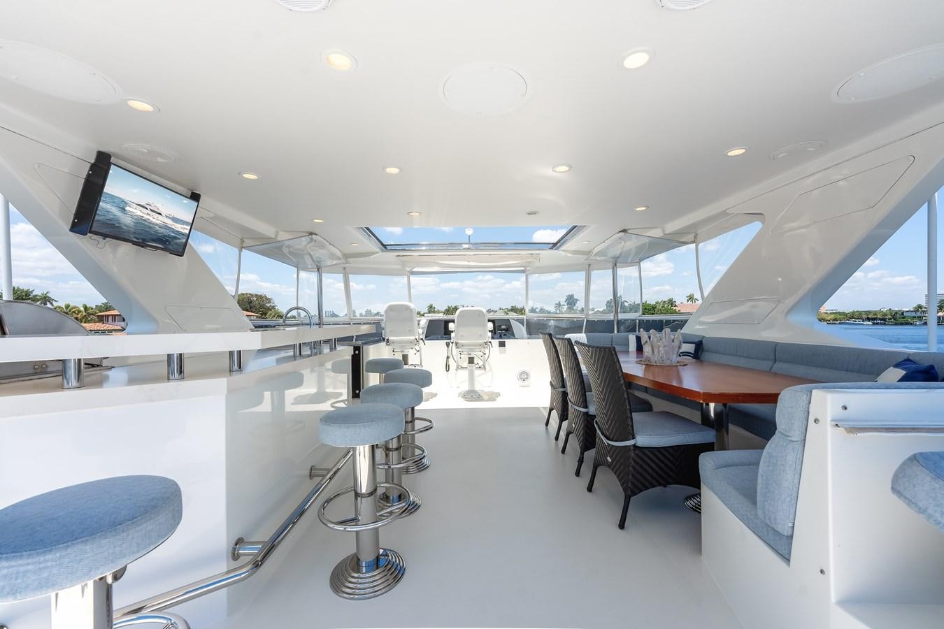 inside view of a room aboard UNCORKED Yacht for Sale