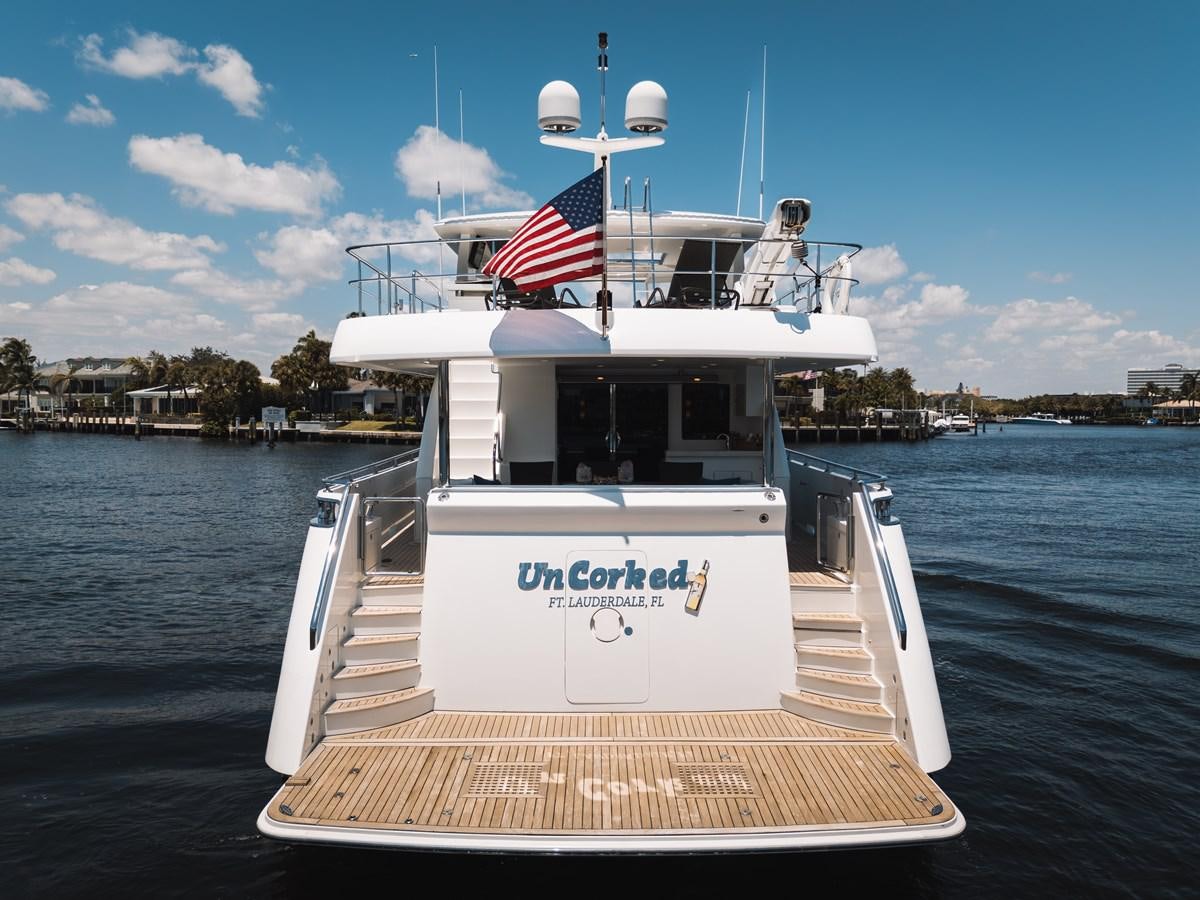 a boat on the water aboard UNCORKED Yacht for Sale
