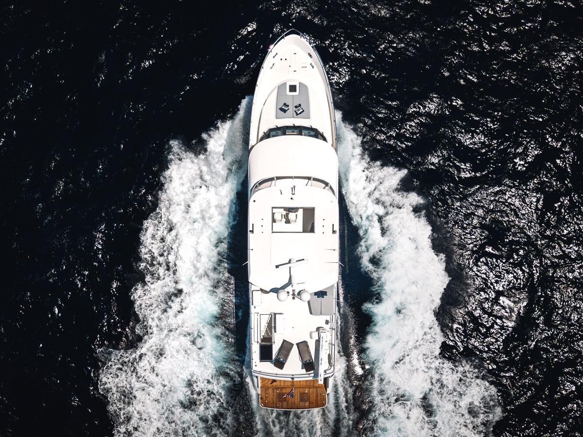 a space shuttle blasting off aboard UNCORKED Yacht for Sale