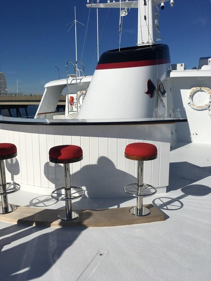 a boat on a table aboard BUCKPASSER Yacht for Sale