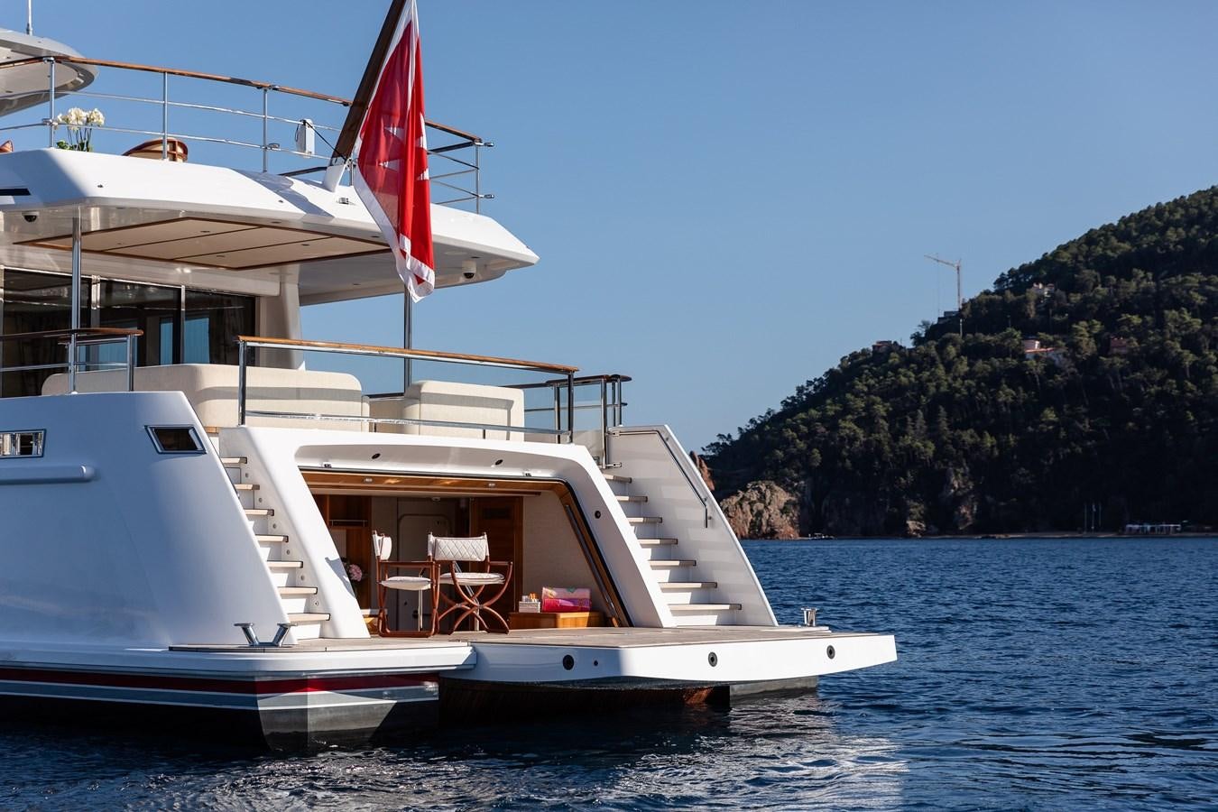 a boat on the water aboard SEAFLOWER Yacht for Sale