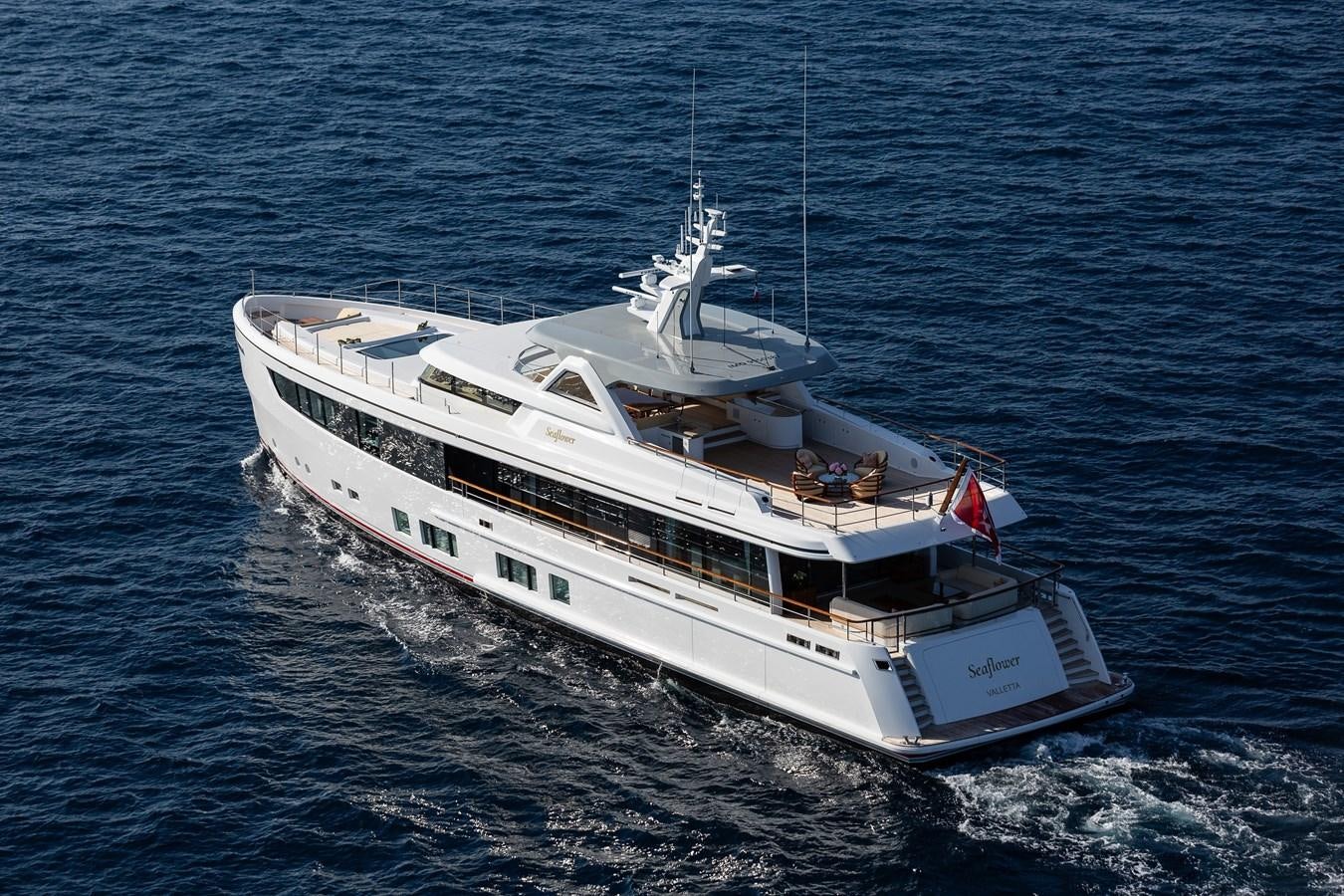 a boat in the water aboard SEAFLOWER Yacht for Sale