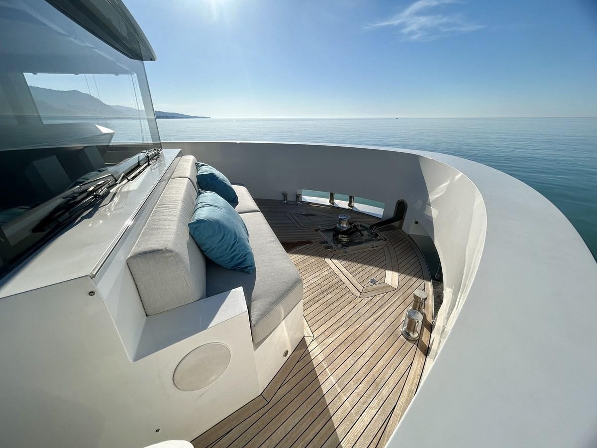 a view of the ocean from the cockpit of a plane aboard SHERPA 80 Yacht for Sale