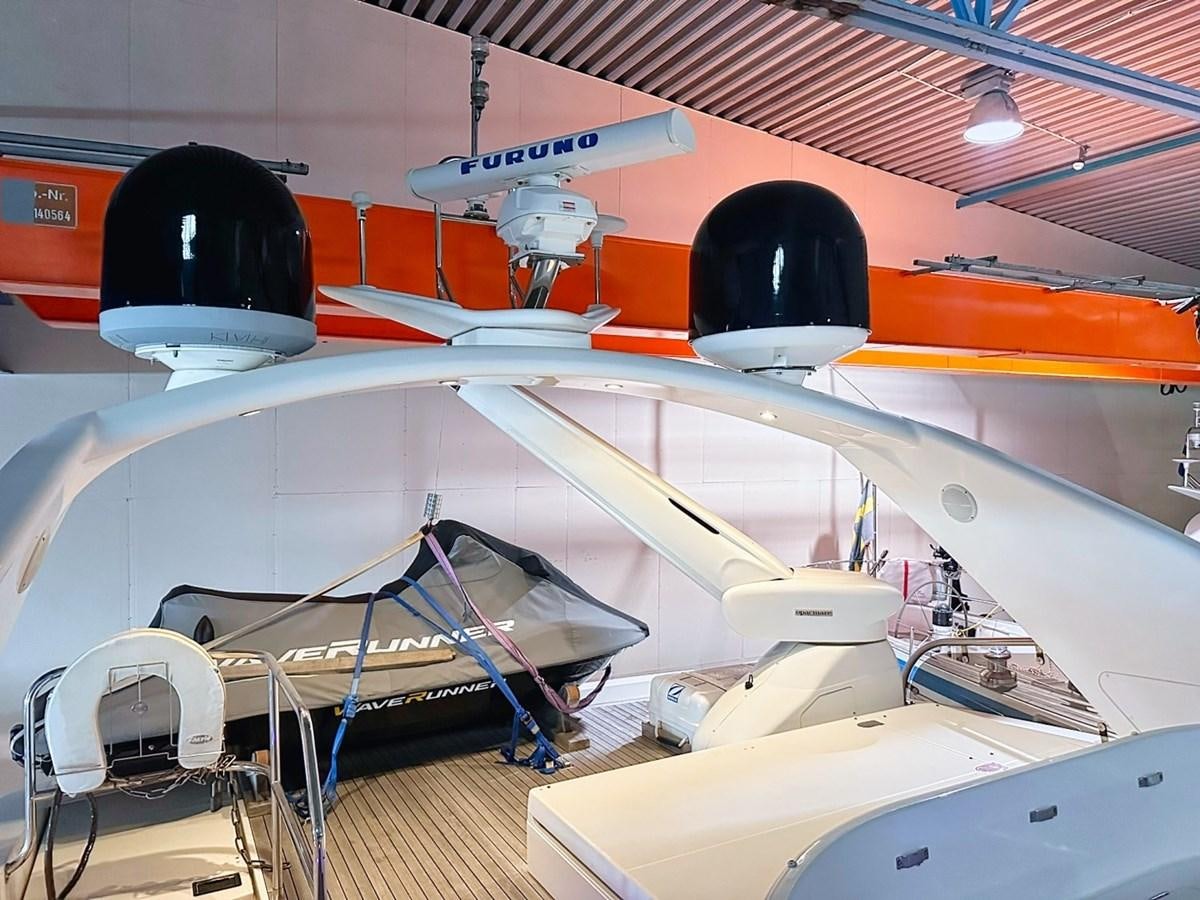 a plane with a propeller aboard WET ASSET Yacht for Sale