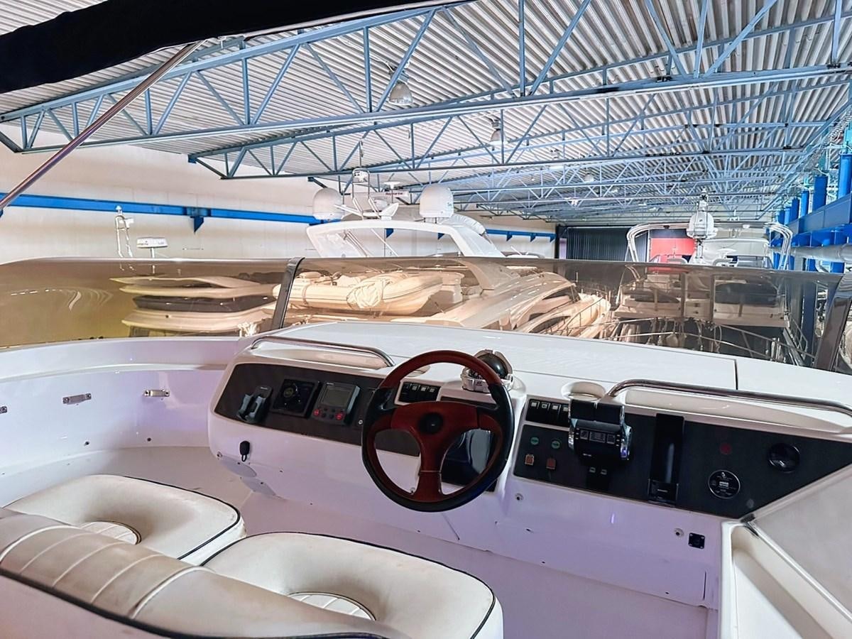 a close-up of a space ship aboard WET ASSET Yacht for Sale