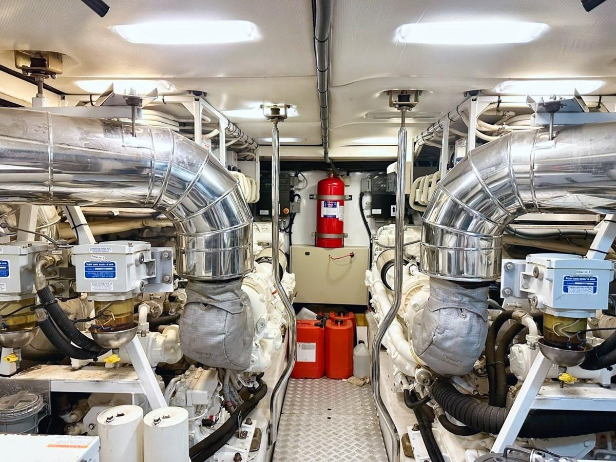 a large room with machinery aboard WET ASSET Yacht for Sale