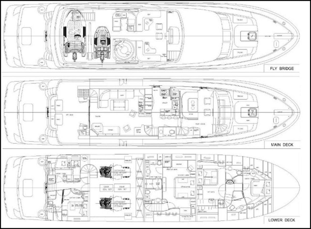 diagram, engineering drawing aboard SEAS TO SEE Yacht for Sale