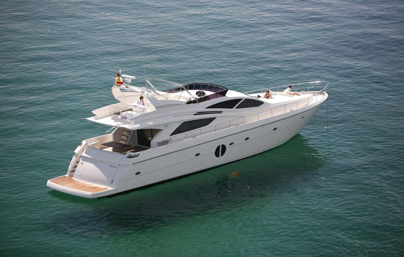 a white boat in the water aboard RODMAN 74 MUSE Yacht for Sale