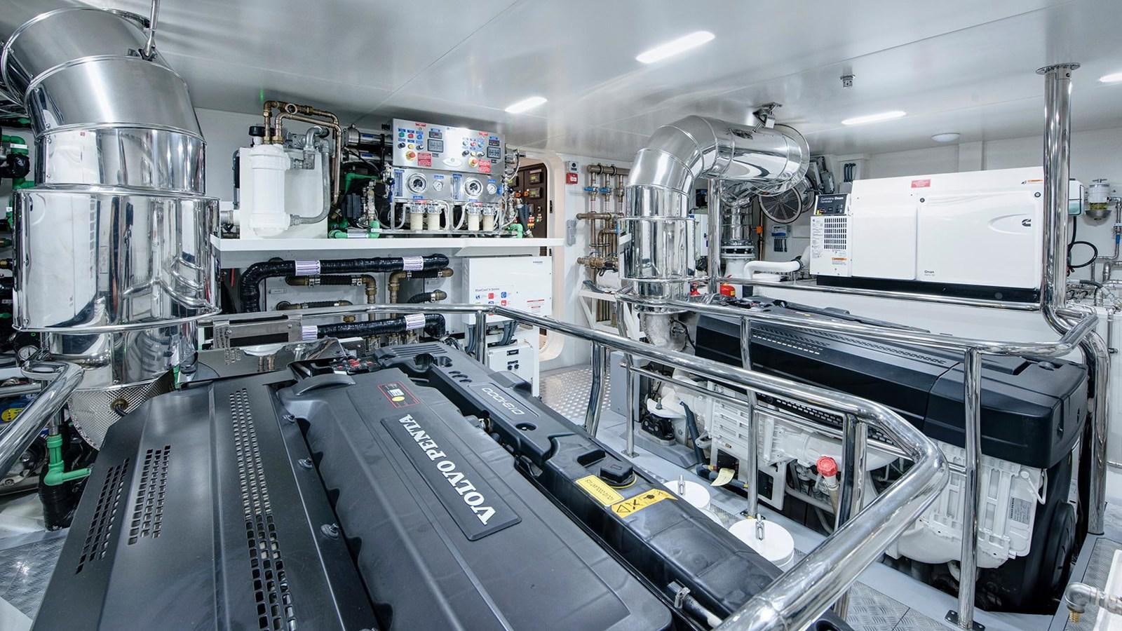 a large factory with machines aboard SANDRO Yacht for Sale