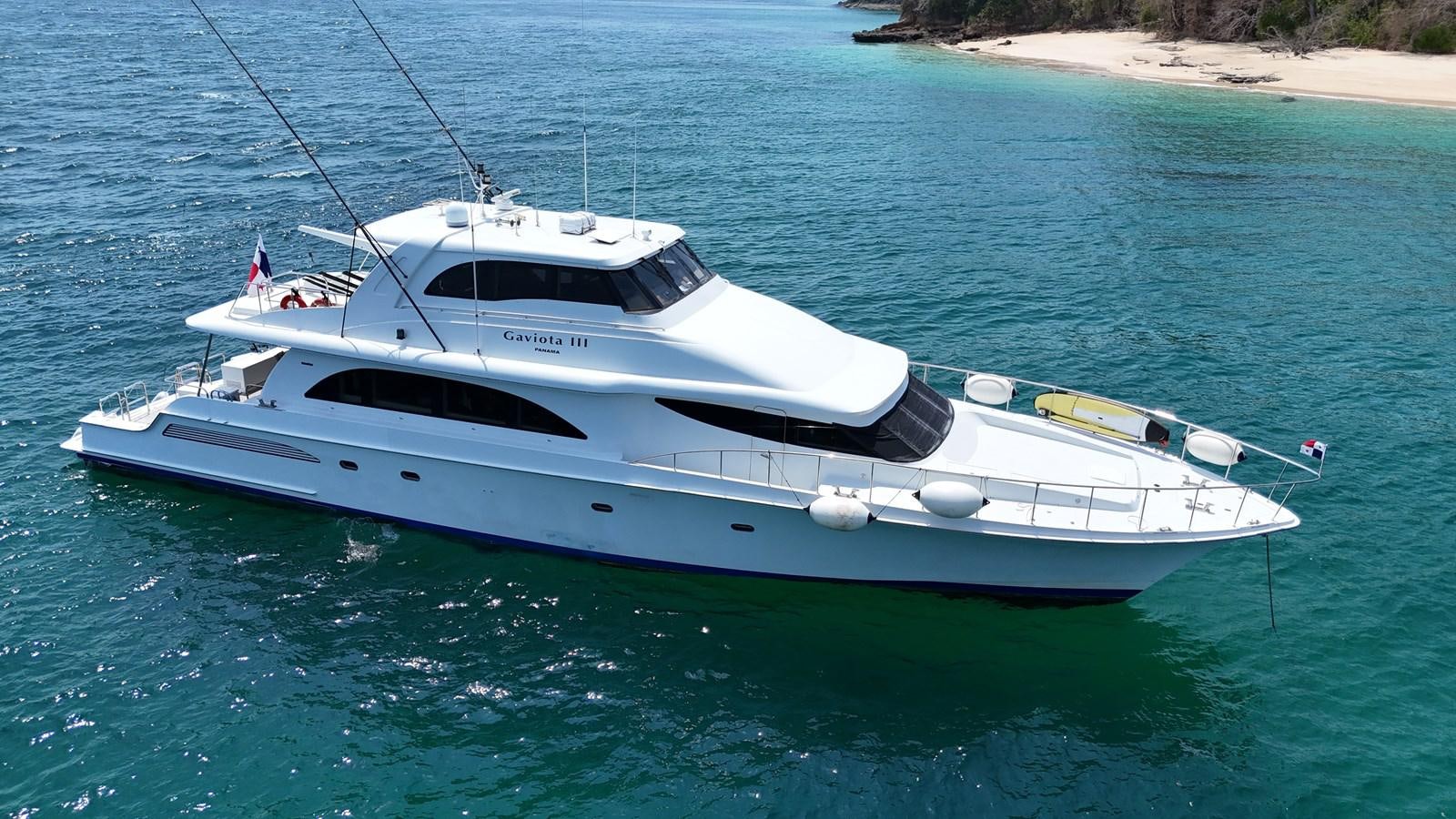 a boat on the water aboard GAVIOTA III Yacht for Sale