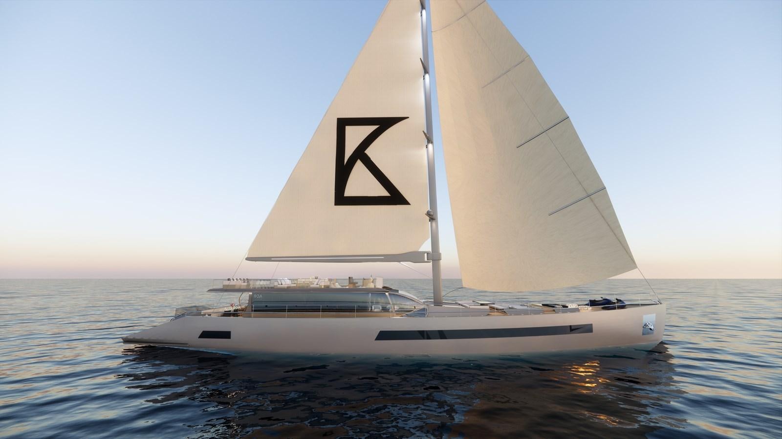 a sailboat on the water aboard BOA KINGDOM Yacht for Sale