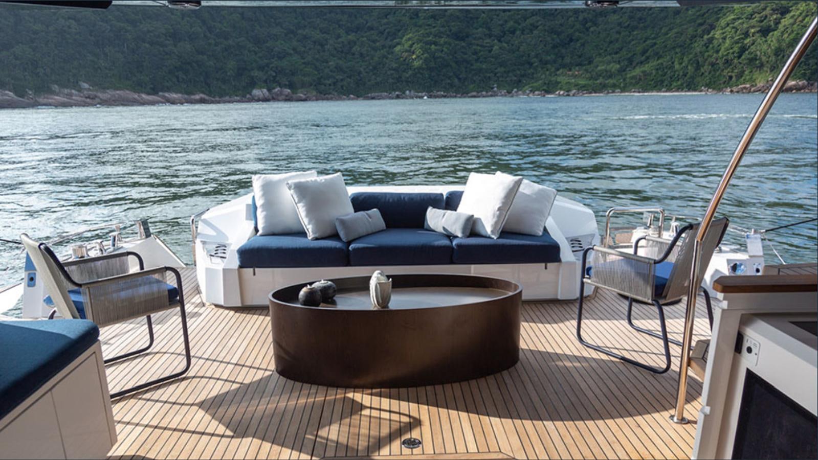 a boat on a body of water aboard OKEAN 80/01 Yacht for Sale