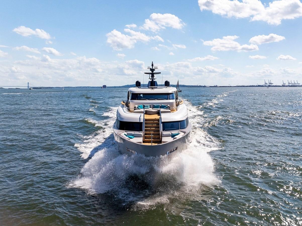a boat on the water aboard DON'T TELL MOM Yacht for Sale