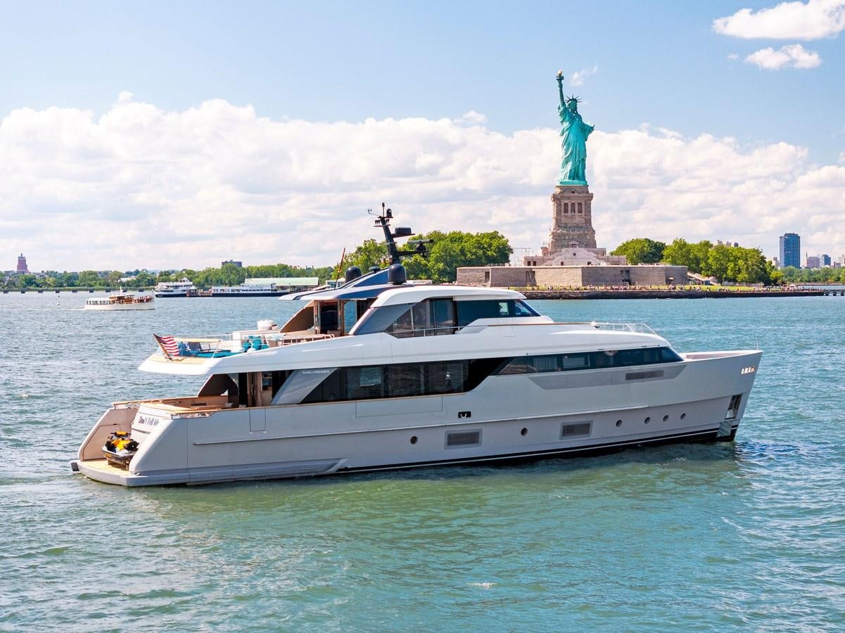 a boat in the water aboard DON'T TELL MOM Yacht for Sale