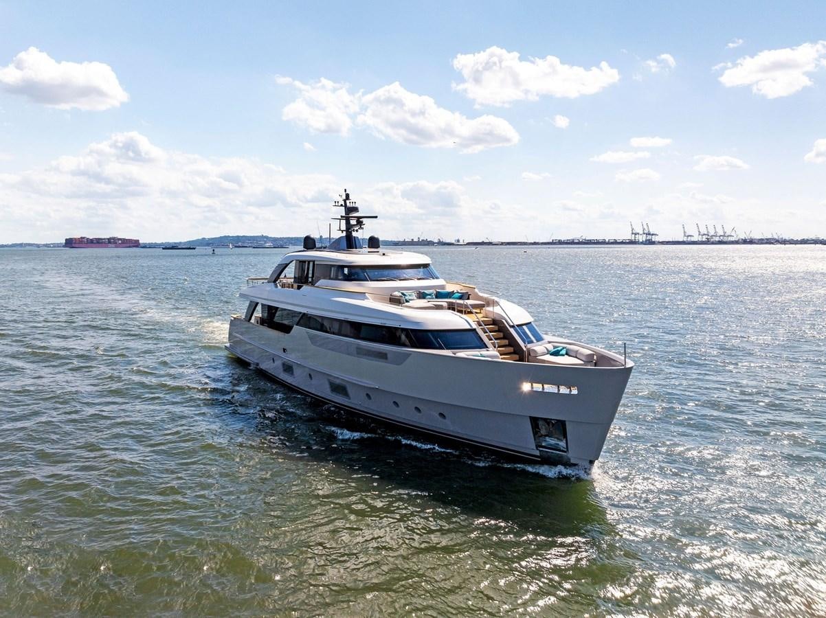 a boat on the water aboard DON'T TELL MOM Yacht for Sale