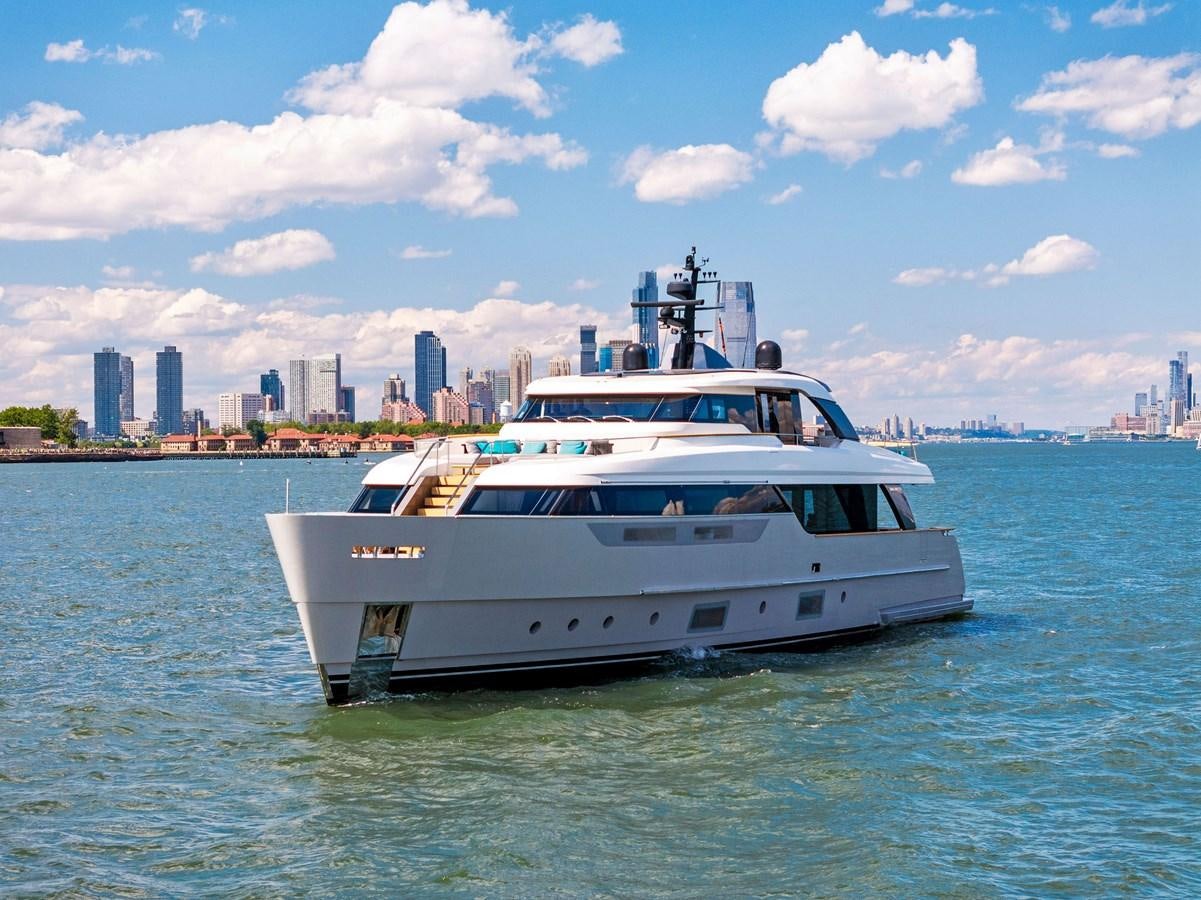 a boat on the water aboard DON'T TELL MOM Yacht for Sale